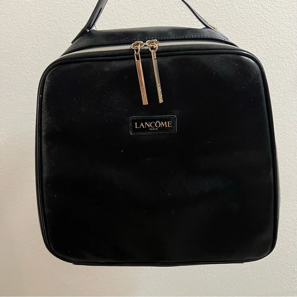 Lancome Holiday 2017 Beauty Collection Cosmetic Train Makeup Case Black Travel